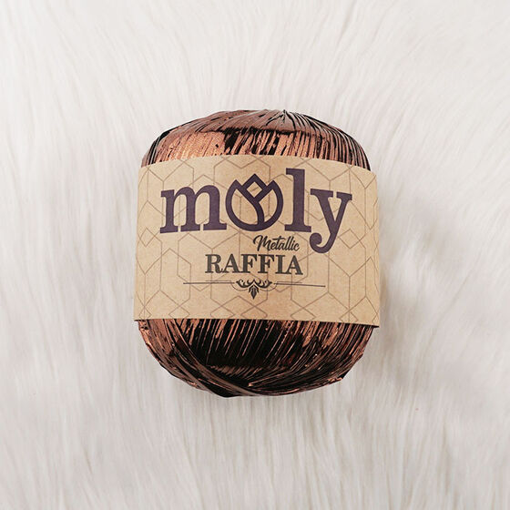 MOLY METALLİC RAFFİA ÖRGÜ İPİ 50 GR. 110 MT.