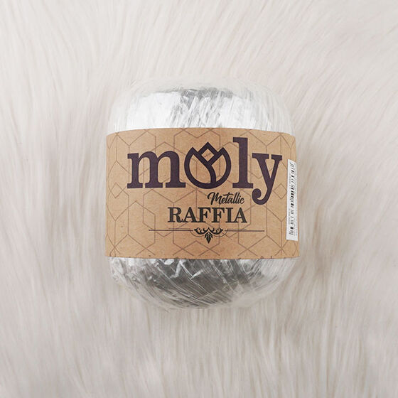 MOLY METALLİC RAFFİA ÖRGÜ İPİ 50 GR. 110 MT.