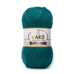 NAKO ANGORA LUXURIOUS SILVERY KNITTING YARN - Thumbnail