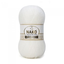 NAKO ANGORA LUXURIOUS SILVERY KNITTING YARN - Thumbnail