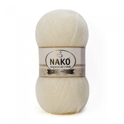 NAKO ANGORA LUXURIOUS SILVERY KNITTING YARN - Thumbnail