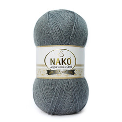 NAKO ANGORA LUXURIOUS SILVERY KNITTING YARN - Thumbnail