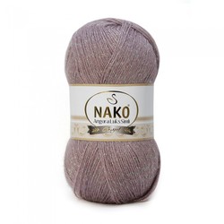 NAKO ANGORA LUXURIOUS SILVERY KNITTING YARN - Thumbnail