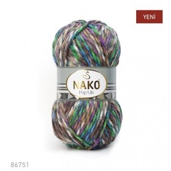 NAKO POPMIX KNITTING YARN - Thumbnail