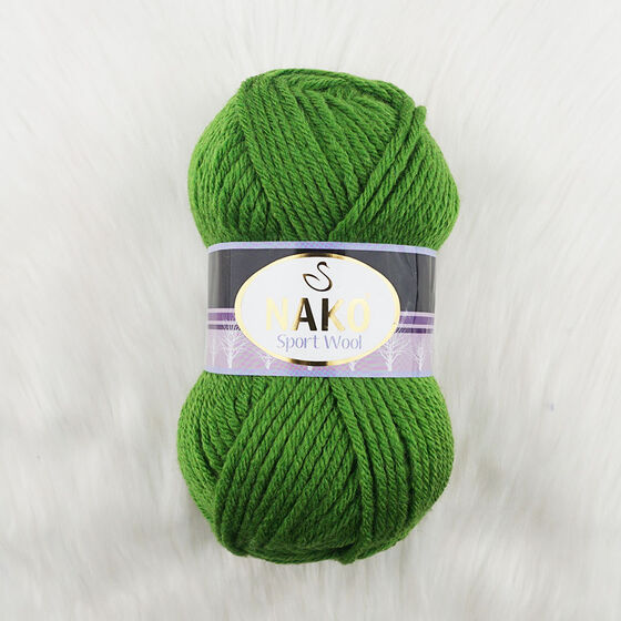 Nako Sport Wool Yarn - Dark Green 1873