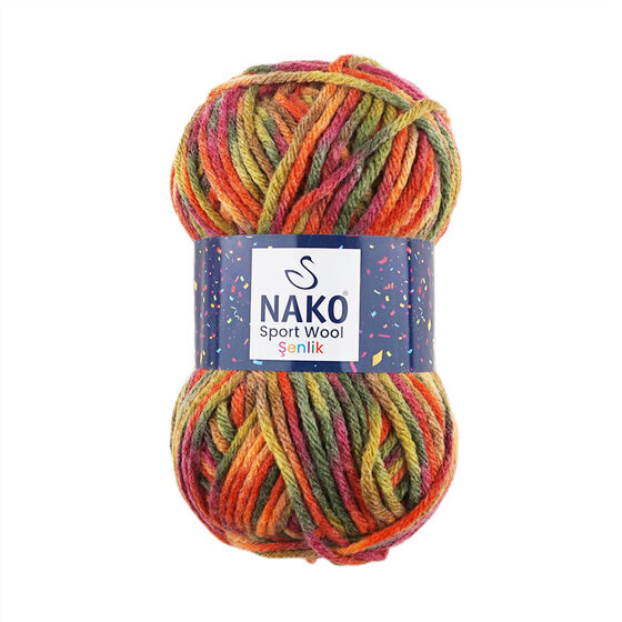 NAKO SPORT WOOL ŞENLİK ÖRGÜ İPİ 100 GR.120 MT.