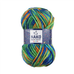 NAKO SPORT WOOL ŞENLİK ÖRGÜ İPİ 100 GR.120 MT. - Thumbnail