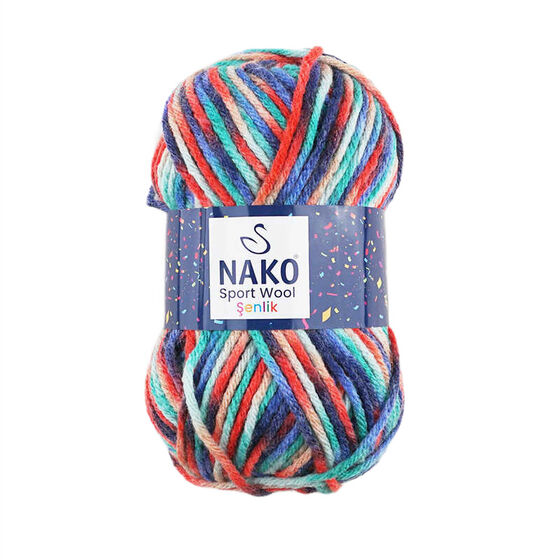 NAKO SPORT WOOL ŞENLİK ÖRGÜ İPİ 100 GR.120 MT.