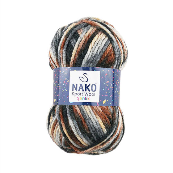 NAKO SPORT WOOL ŞENLİK ÖRGÜ İPİ 100 GR.120 MT.