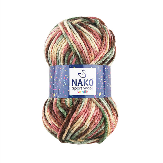 NAKO SPORT WOOL ŞENLİK ÖRGÜ İPİ 100 GR.120 MT.