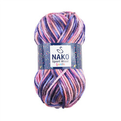 NAKO SPORT WOOL ŞENLİK ÖRGÜ İPİ 100 GR.120 MT. - Thumbnail