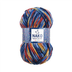 NAKO SPORT WOOL ŞENLİK ÖRGÜ İPİ 100 GR.120 MT. - Thumbnail