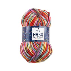 NAKO SPORT WOOL ŞENLİK ÖRGÜ İPİ 100 GR.120 MT. - Thumbnail