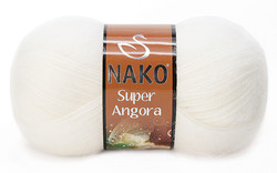 NAKO SUPER ANGORA KNITTING YARN - Thumbnail