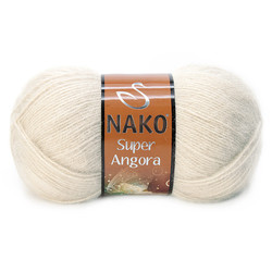 NAKO SUPER ANGORA KNITTING YARN - Thumbnail