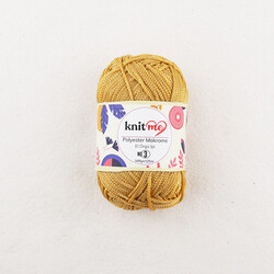 KNİT ME POLYESTER MACROME HAND KNITTING YARN NO:3 100 GR.125 MT. - Thumbnail