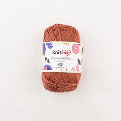 KNİT ME POLYESTER MACROME HAND KNITTING YARN NO:3 100 GR.125 MT. - Thumbnail