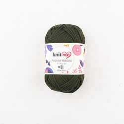 KNİT ME POLYESTER MACROME HAND KNITTING YARN NO:3 100 GR.125 MT. - Thumbnail