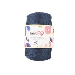 KNİT ME POLYESTER MACROME HAND KNITTING YARN NO:3 100 GR.125 MT. - Thumbnail