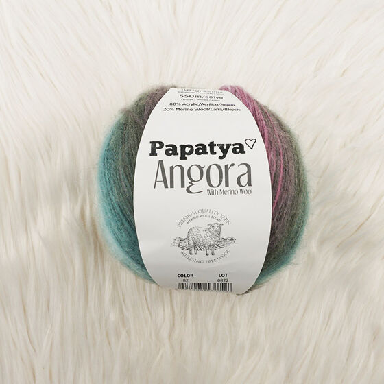 PAPATYA ANGORA BATİK EL ÖRGÜ İPİ 100 GR. 550 MT.