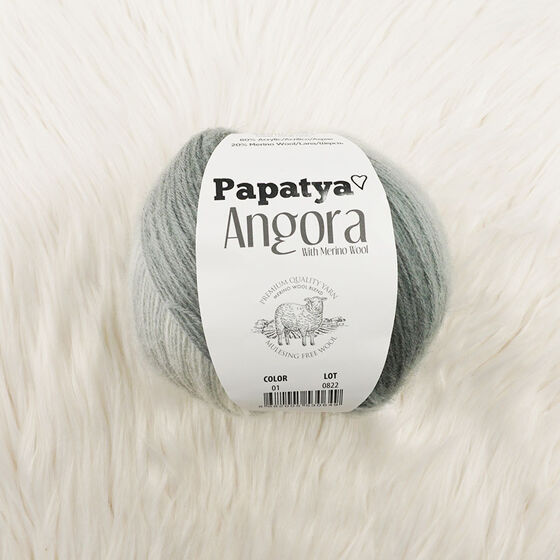 PAPATYA ANGORA BATİK EL ÖRGÜ İPİ 100 GR. 550 MT.