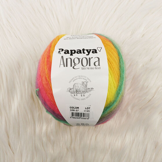 PAPATYA ANGORA BATİK EL ÖRGÜ İPİ 100 GR. 550 MT.