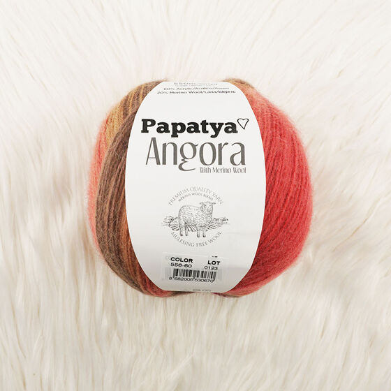 PAPATYA ANGORA BATİK EL ÖRGÜ İPİ 100 GR. 550 MT.