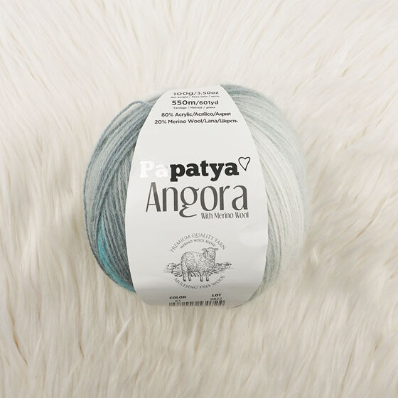 PAPATYA ANGORA BATİK EL ÖRGÜ İPİ 100 GR. 550 MT.