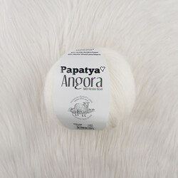 PAPATYA ANGORA EL ÖRGÜ İPİ 100 GR. 550 MT. - Thumbnail