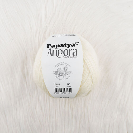 PAPATYA ANGORA EL ÖRGÜ İPİ 100 GR. 550 MT.