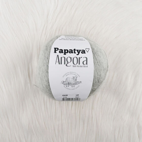 PAPATYA ANGORA EL ÖRGÜ İPİ 100 GR. 550 MT.