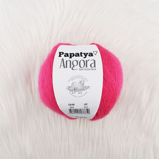 PAPATYA ANGORA EL ÖRGÜ İPİ 100 GR. 550 MT.