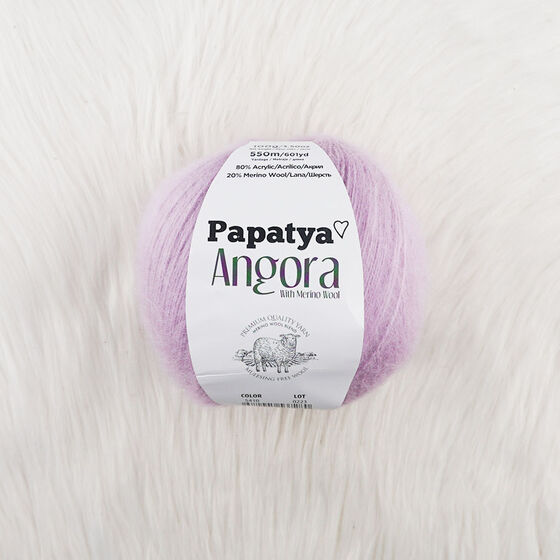 PAPATYA ANGORA EL ÖRGÜ İPİ 100 GR. 550 MT.