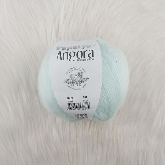 PAPATYA ANGORA EL ÖRGÜ İPİ 100 GR. 550 MT.