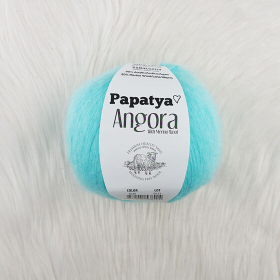 PAPATYA ANGORA EL ÖRGÜ İPİ 100 GR. 550 MT.