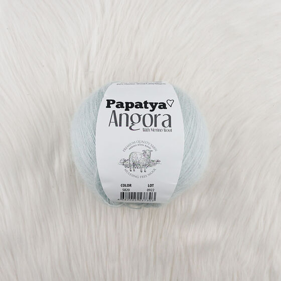 PAPATYA ANGORA EL ÖRGÜ İPİ 100 GR. 550 MT.