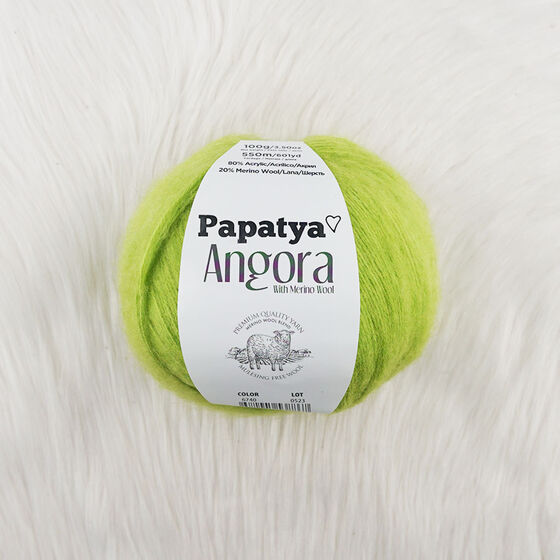 PAPATYA ANGORA EL ÖRGÜ İPİ 100 GR. 550 MT.