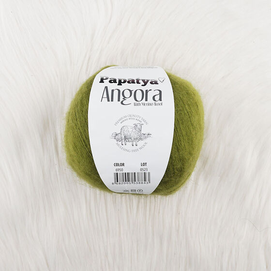 PAPATYA ANGORA EL ÖRGÜ İPİ 100 GR. 550 MT.