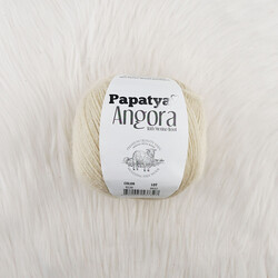 PAPATYA ANGORA EL ÖRGÜ İPİ 100 GR. 550 MT. - Thumbnail