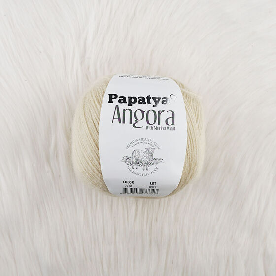 PAPATYA ANGORA EL ÖRGÜ İPİ 100 GR. 550 MT.