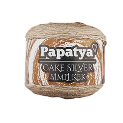 PAPATYA CAKE SİLVER EL ÖRGÜ İPİ 150 GR. 540 MT. - Thumbnail