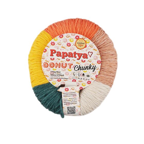 PAPATYA DONUT CHUNKY EL ÖRGÜ İPİ 170 GR. 196 MT.