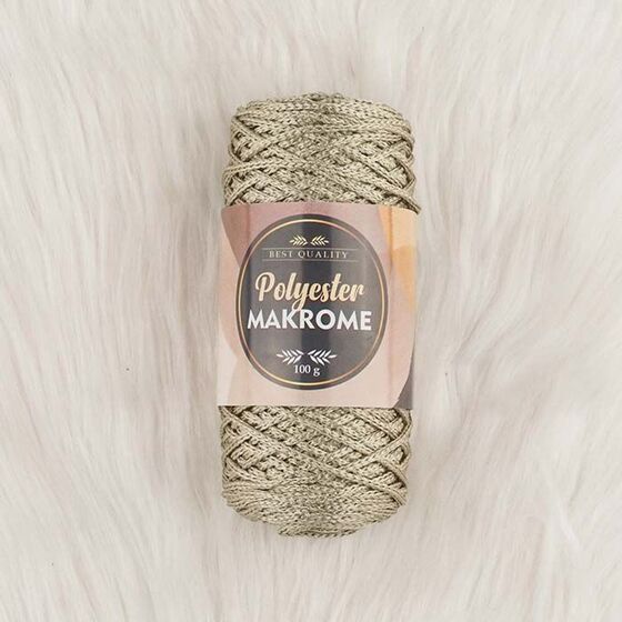 POLYESTER MACROME HAND KNITTING YARN NO:3 100 GR.