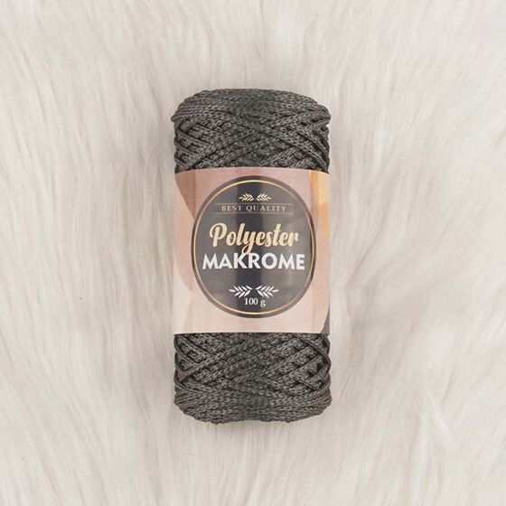 POLYESTER MACROME HAND KNITTING YARN NO:3 100 GR.