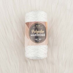 POLYESTER MACROME HAND KNITTING YARN NO:3 100 GR. - Thumbnail