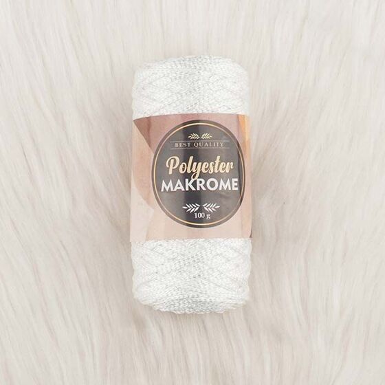 POLYESTER MACROME HAND KNITTING YARN NO:3 100 GR.