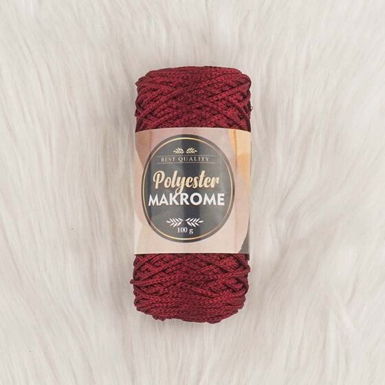 POLYESTER MACROME HAND KNITTING YARN NO:3 100 GR.