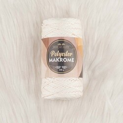 POLYESTER MACROME HAND KNITTING YARN NO:3 100 GR. - Thumbnail