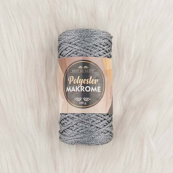 POLYESTER MACROME HAND KNITTING YARN NO:3 100 GR.