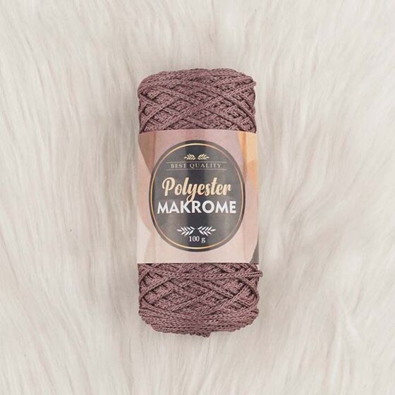 POLYESTER MACROME HAND KNITTING YARN NO:3 100 GR.